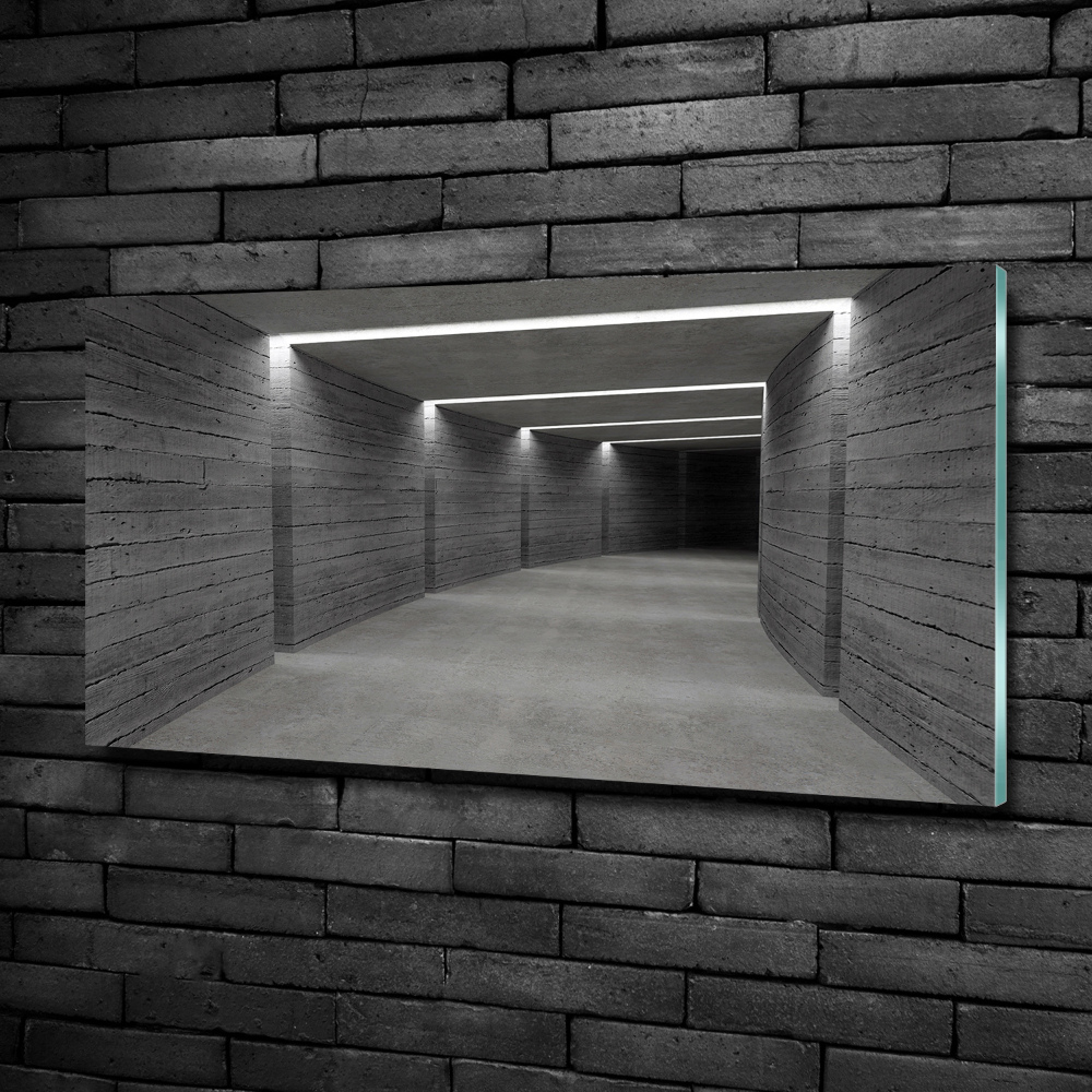 Tableau en verre Tunnel en béton