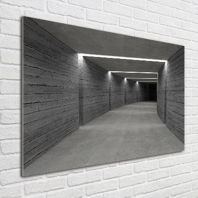 Tableau en verre Tunnel en béton