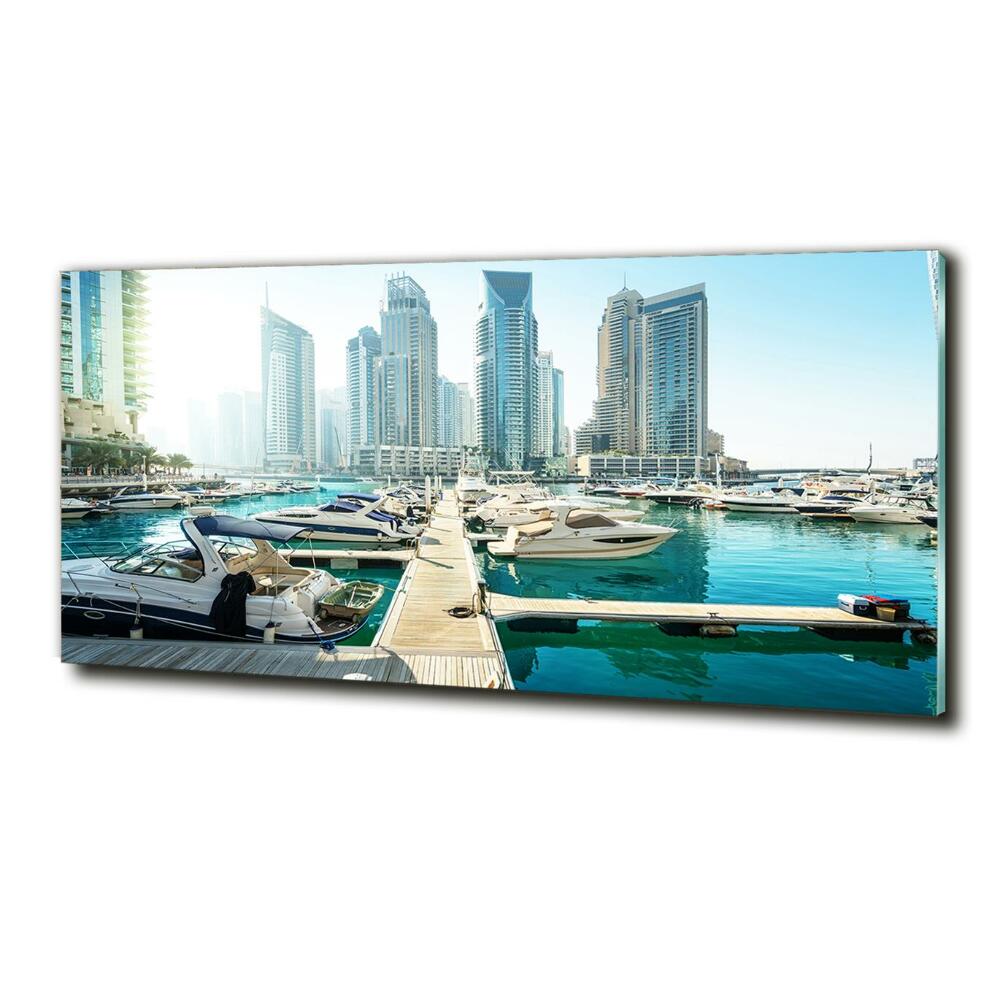 Tableau verre imprimé Dubaï Marina