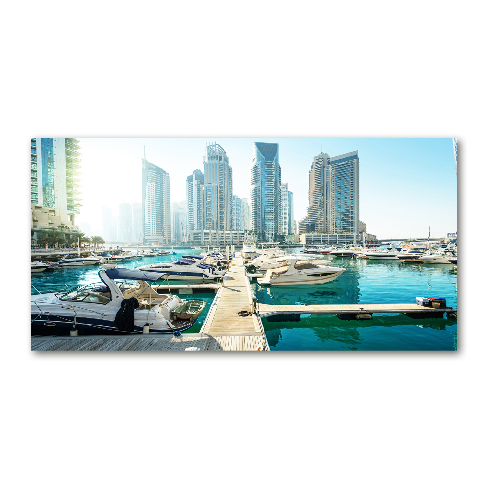 Tableau verre imprimé Dubaï Marina