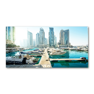 Tableau verre imprimé Dubaï Marina