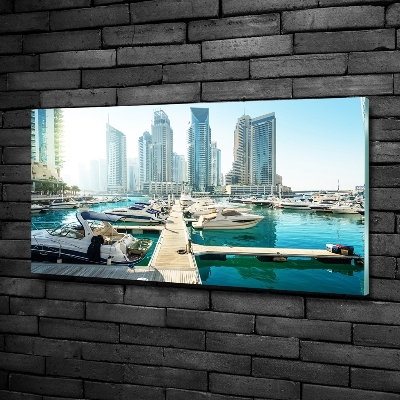 Tableau verre imprimé Dubaï Marina