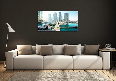 Tableau verre imprimé Dubaï Marina