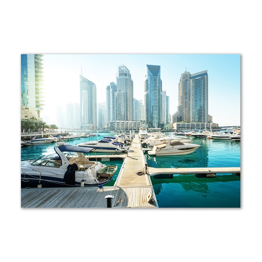 Tableau verre imprimé Dubaï Marina