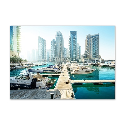 Tableau verre imprimé Dubaï Marina