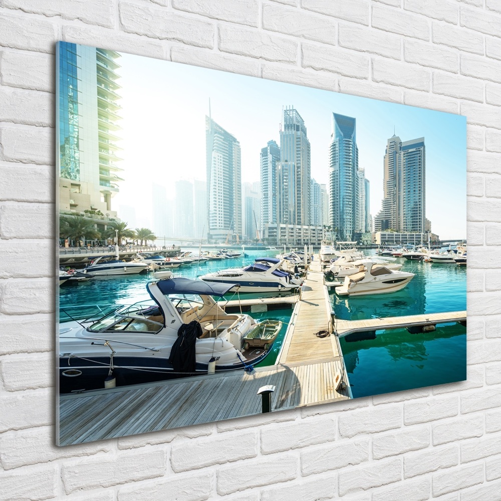 Tableau verre imprimé Dubaï Marina