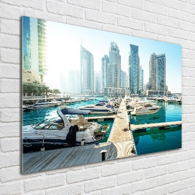 Tableau verre imprimé Dubaï Marina