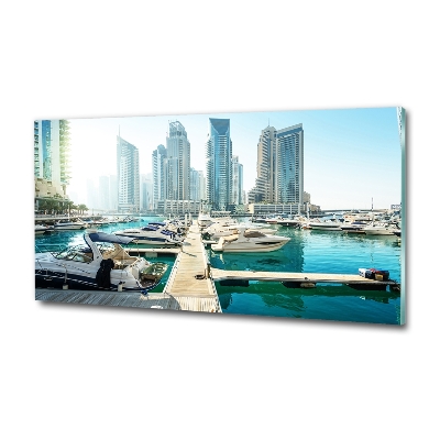 Tableau verre imprimé Dubaï Marina