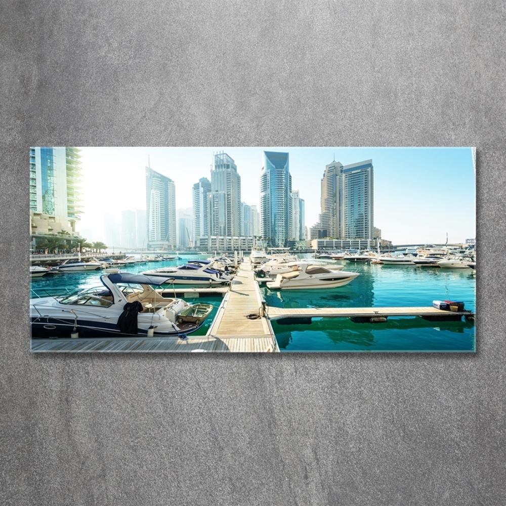 Tableau verre imprimé Dubaï Marina