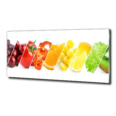 Tableau sur verre Fruits et légumes