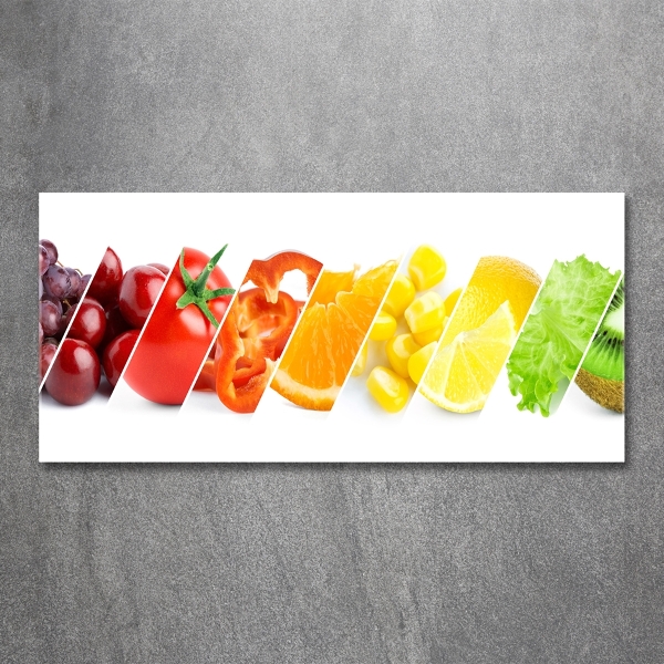 Tableau sur verre Fruits et légumes