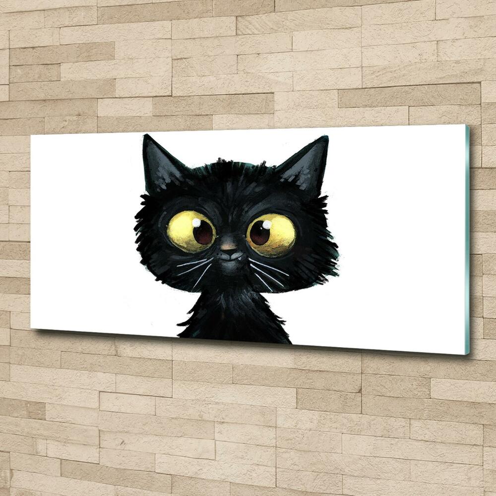 Tableau sur verre Illustration de chat