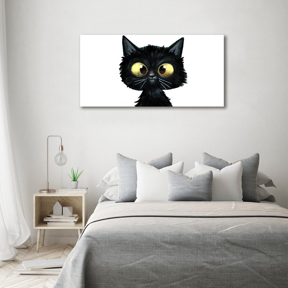 Tableau sur verre Illustration de chat