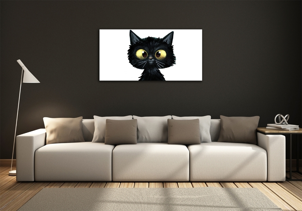 Tableau sur verre Illustration de chat