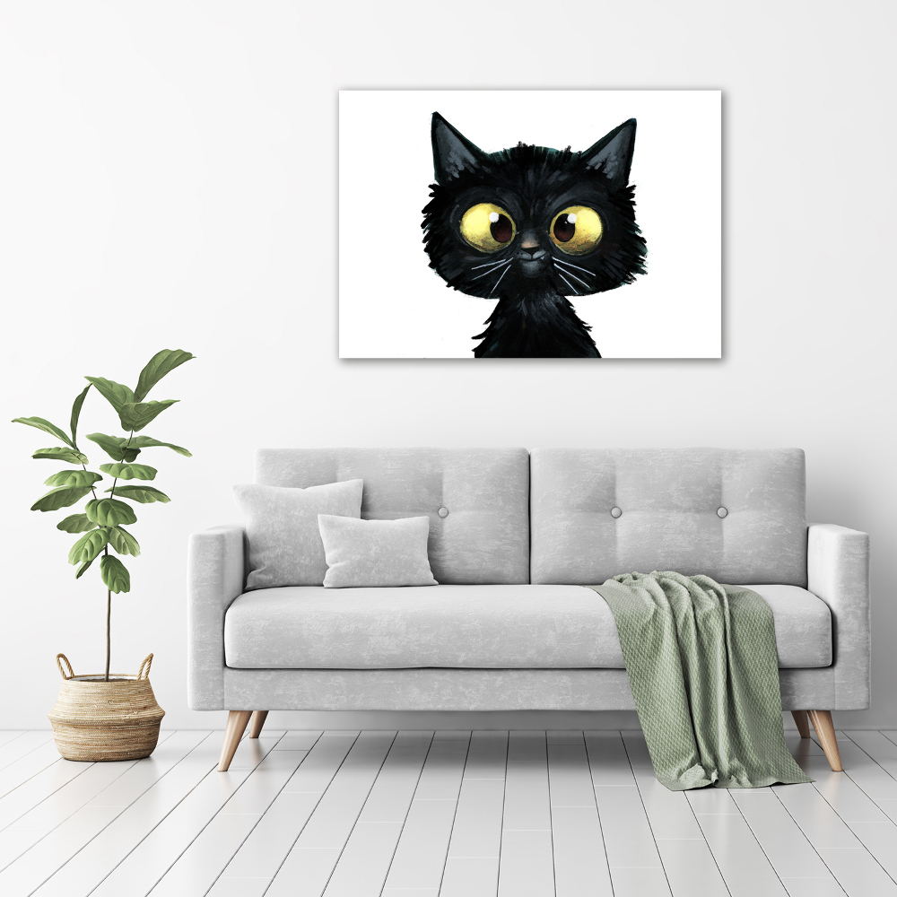 Tableau sur verre Illustration de chat