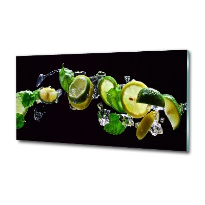 Tableau en verre Tilleul et citron