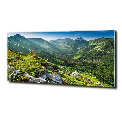 Tableau photo sur verre Aube dans les Tatras