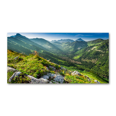 Tableau photo sur verre Aube dans les Tatras