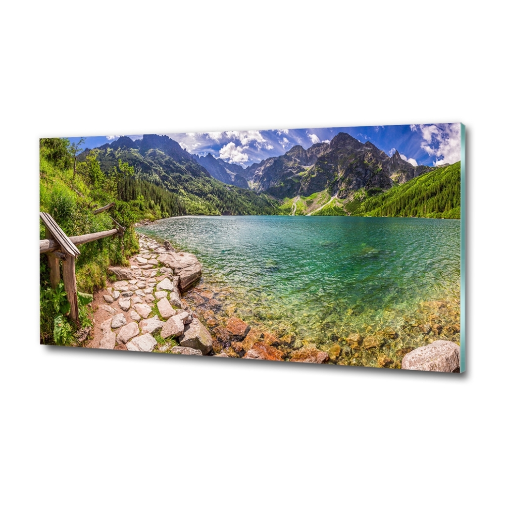 Tableau photo sur verre Lac Morskie Oko Tatry