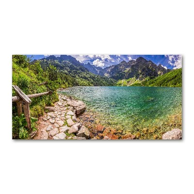 Tableau photo sur verre Lac Morskie Oko Tatry