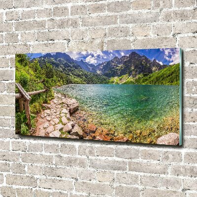 Tableau photo sur verre Lac Morskie Oko Tatry