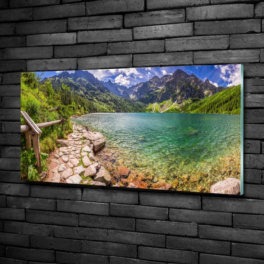 Tableau photo sur verre Lac Morskie Oko Tatry