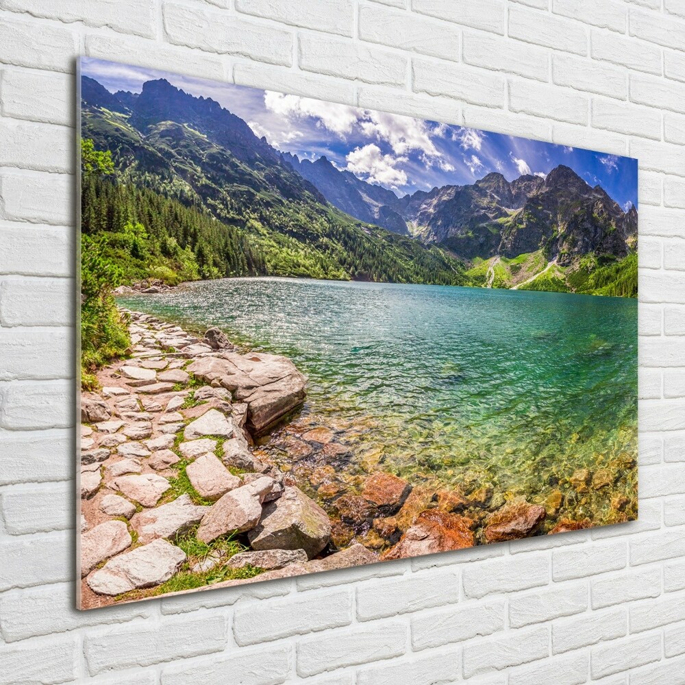 Tableau photo sur verre Lac Morskie Oko Tatry