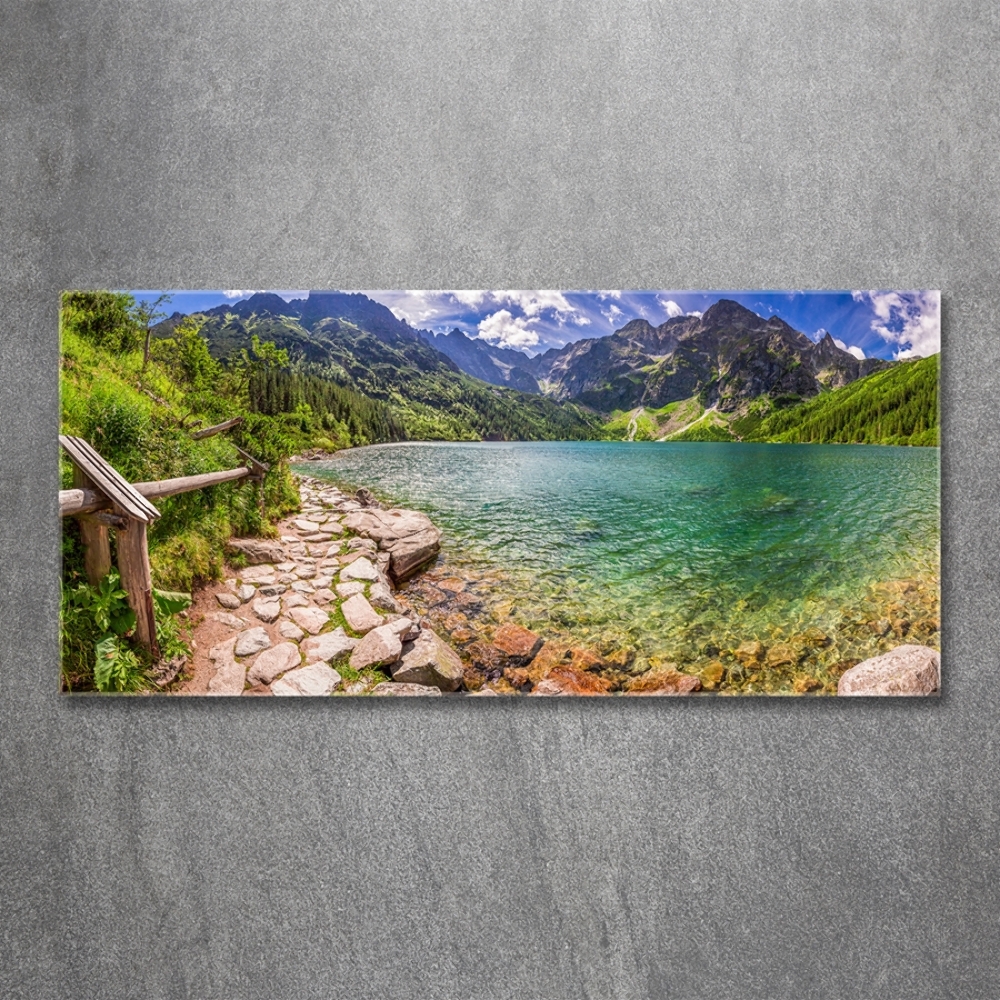 Tableau photo sur verre Lac Morskie Oko Tatry