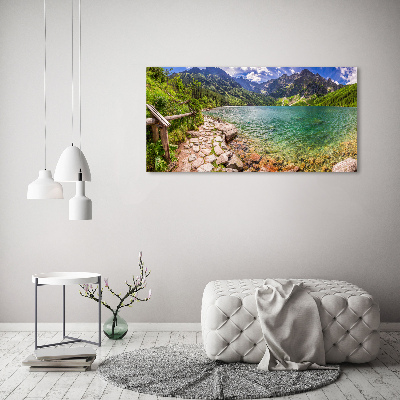 Tableau photo sur verre Lac Morskie Oko Tatry