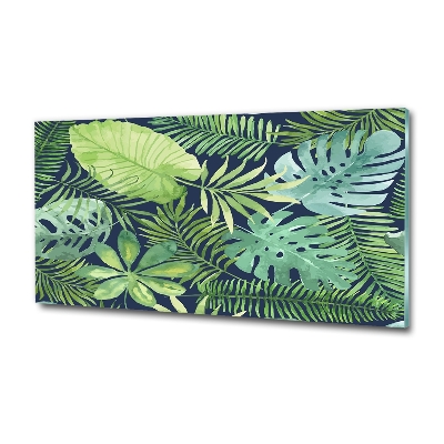 Tableau photo sur verre Feuillage tropical