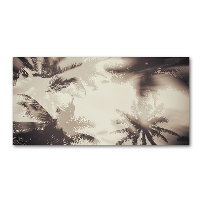 Tableau photo sur verre Palmiers