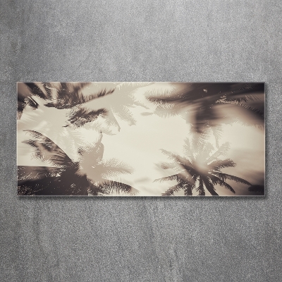 Tableau photo sur verre Palmiers