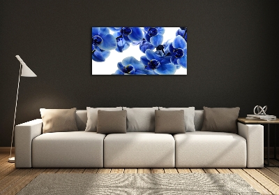 Tableau imprimé sur verre Orchidée bleue