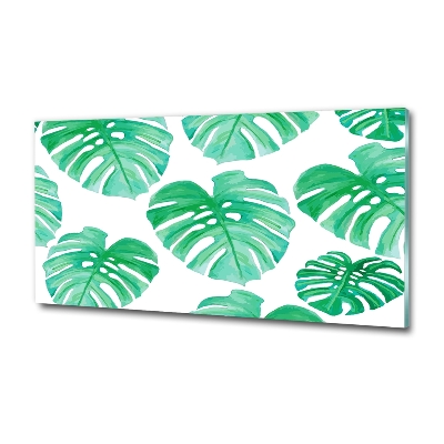 Tableau sur verre Monstera