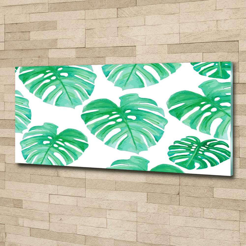 Tableau sur verre Monstera