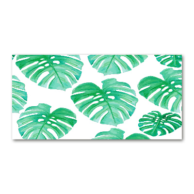 Tableau sur verre Monstera