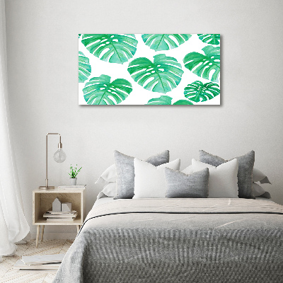 Tableau sur verre Monstera