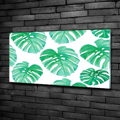 Tableau sur verre Monstera