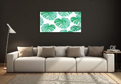 Tableau sur verre Monstera