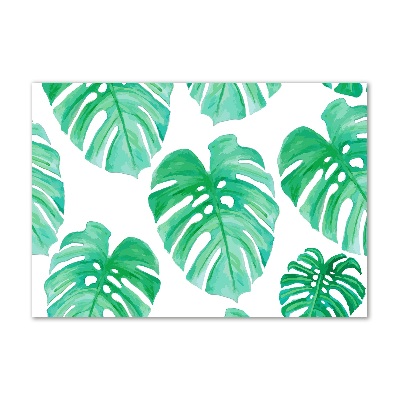 Tableau sur verre Monstera