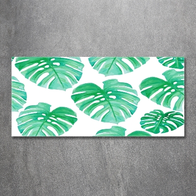 Tableau sur verre Monstera