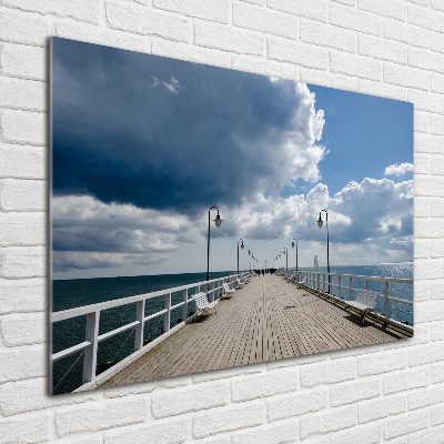 Tableau verre imprimé Jetée à Orłowo