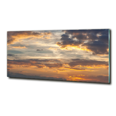 Tableau imprimé sur verre Le coucher de soleil