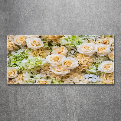 Tableau sur verre Roses fleurs