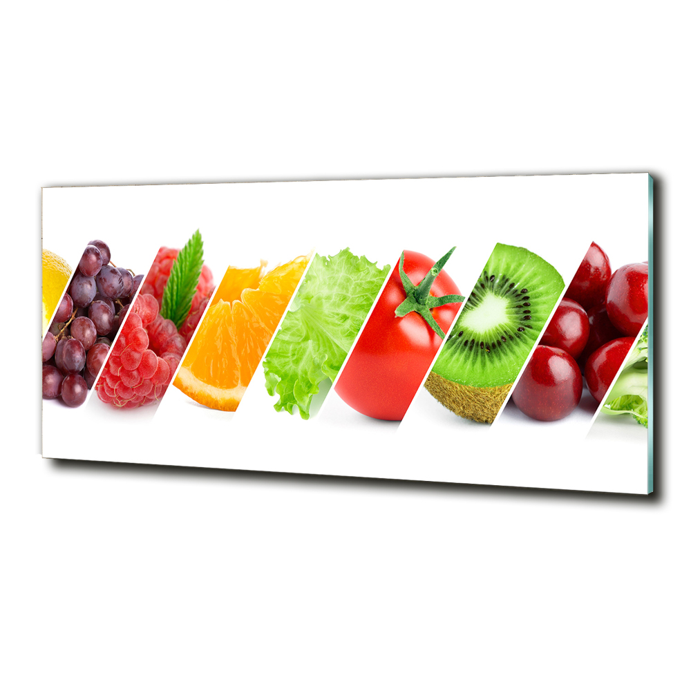 Tableau imprimé sur verre Fruits et légumes