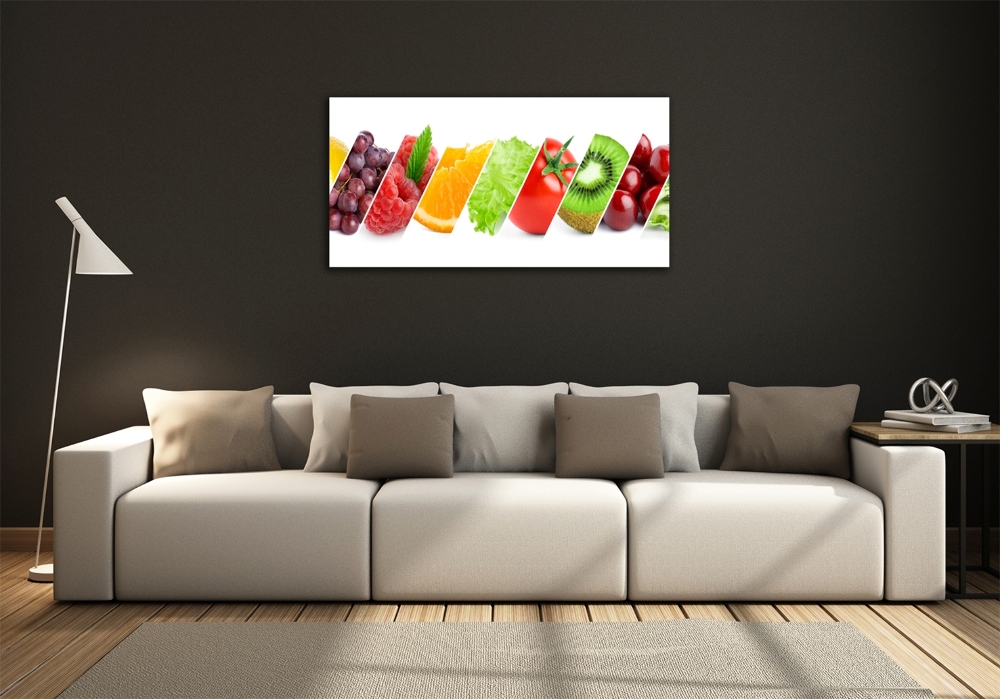 Tableau imprimé sur verre Fruits et légumes