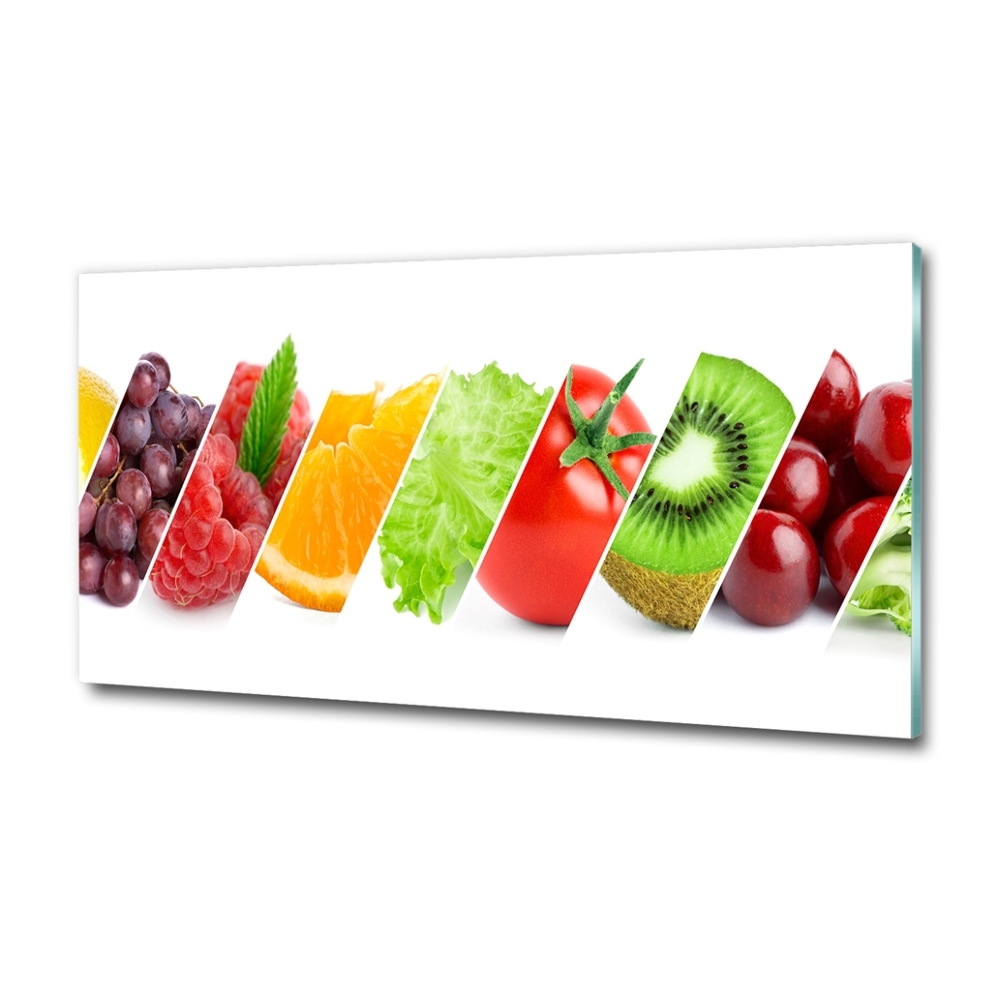 Tableau imprimé sur verre Fruits et légumes