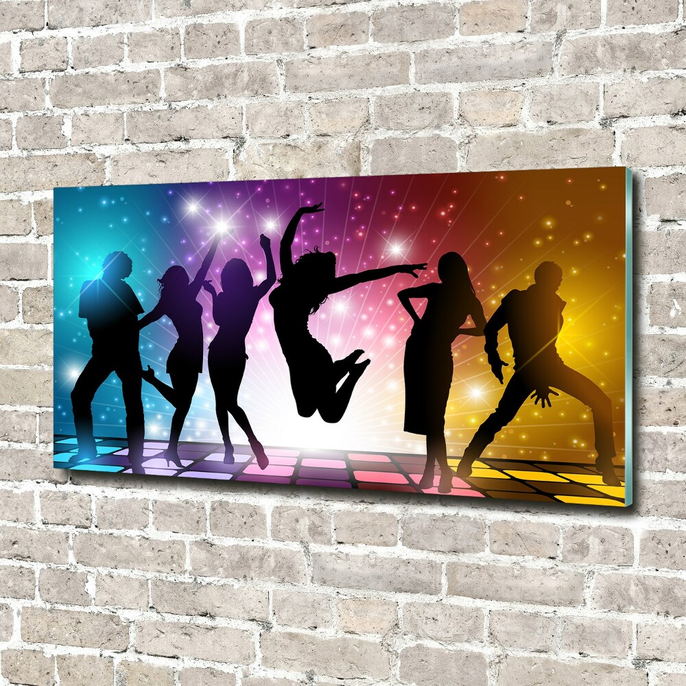 Tableau en verre Disco