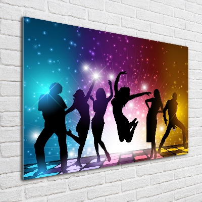 Tableau en verre Disco