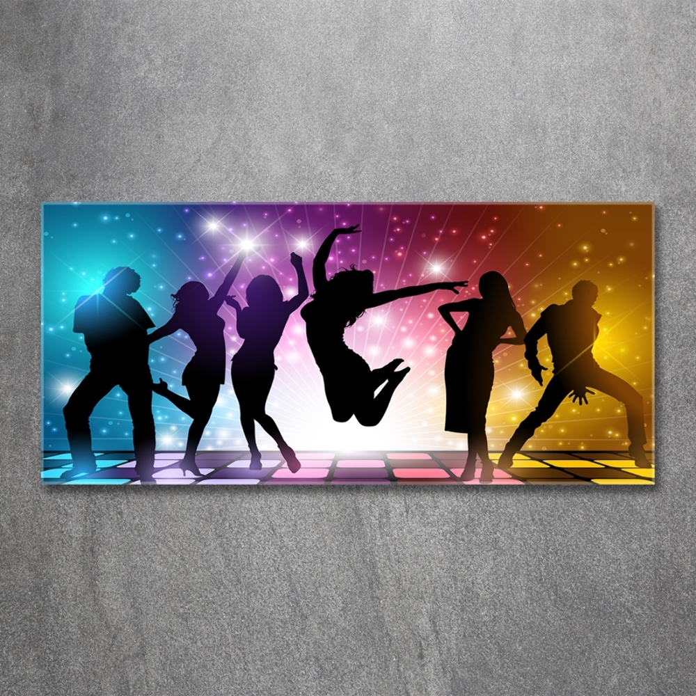 Tableau en verre Disco